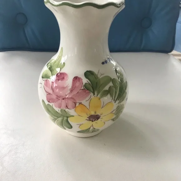 Made in Italy hand painted FTD vase - Picture 3 of 13